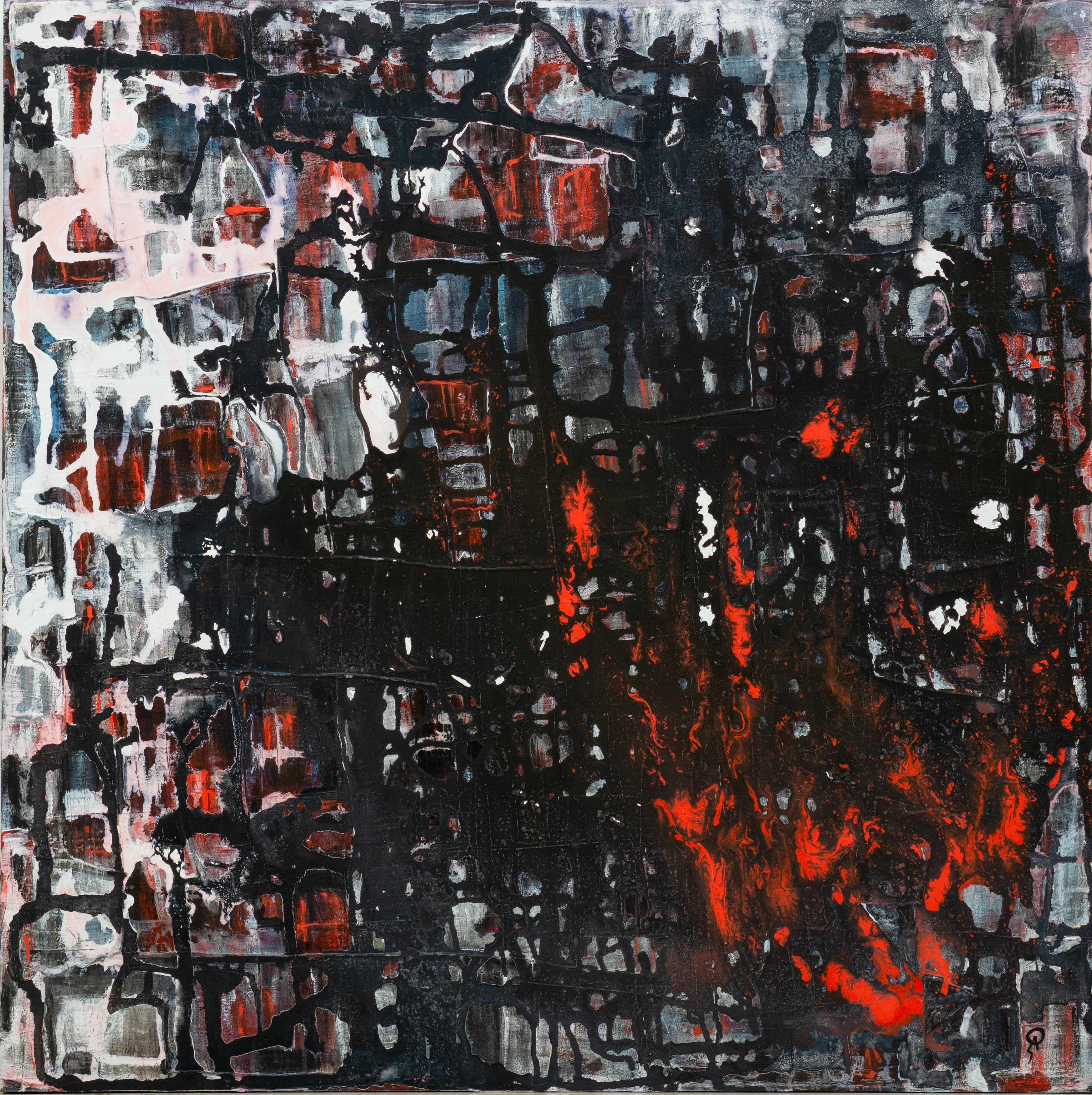 Noche del alma by Patricia Arriola, Mixta / madera, 2023